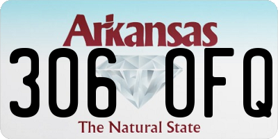 AR license plate 306OFQ