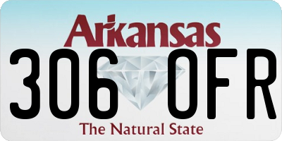 AR license plate 306OFR