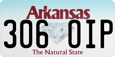 AR license plate 306OIP