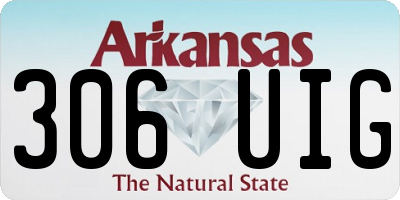 AR license plate 306UIG