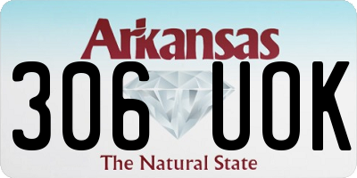 AR license plate 306UOK