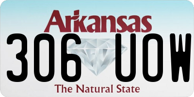 AR license plate 306UOW