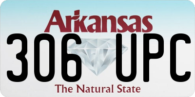 AR license plate 306UPC