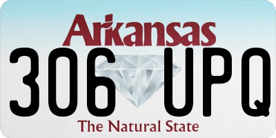 AR license plate 306UPQ