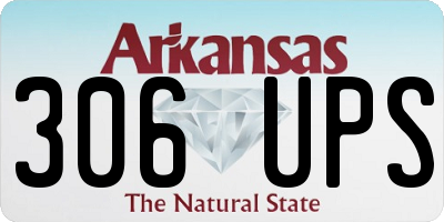 AR license plate 306UPS