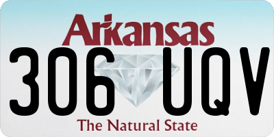 AR license plate 306UQV