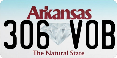 AR license plate 306VOB