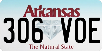 AR license plate 306VOE