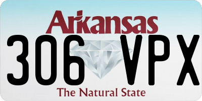 AR license plate 306VPX