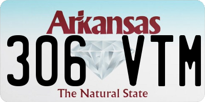 AR license plate 306VTM