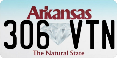 AR license plate 306VTN