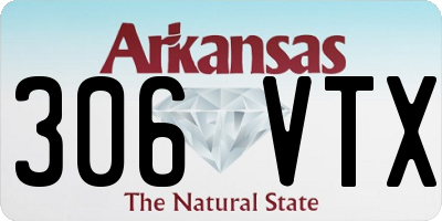 AR license plate 306VTX