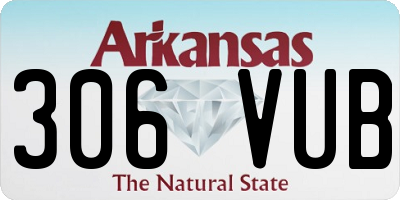AR license plate 306VUB