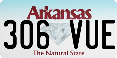 AR license plate 306VUE