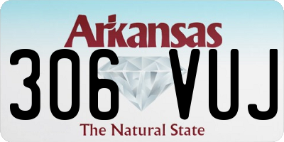 AR license plate 306VUJ