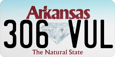 AR license plate 306VUL