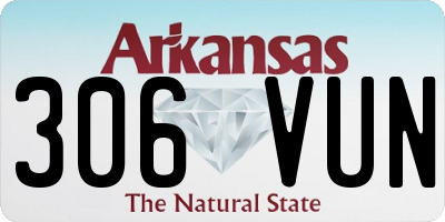 AR license plate 306VUN