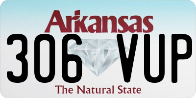 AR license plate 306VUP