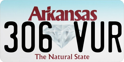 AR license plate 306VUR