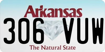 AR license plate 306VUW