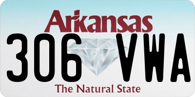 AR license plate 306VWA