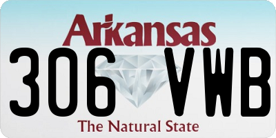 AR license plate 306VWB