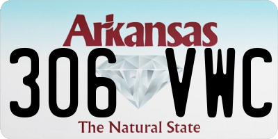 AR license plate 306VWC