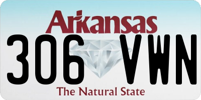 AR license plate 306VWN