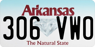 AR license plate 306VWO