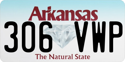 AR license plate 306VWP