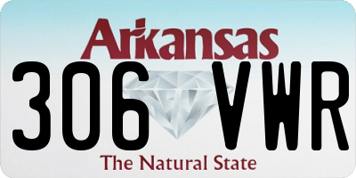 AR license plate 306VWR