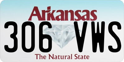 AR license plate 306VWS