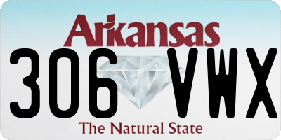 AR license plate 306VWX