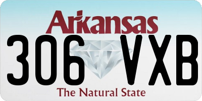 AR license plate 306VXB