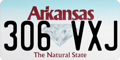 AR license plate 306VXJ