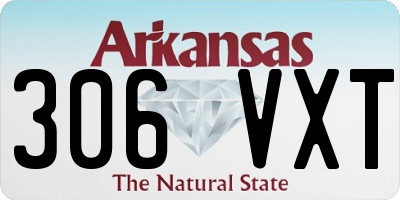 AR license plate 306VXT