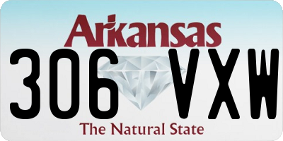 AR license plate 306VXW