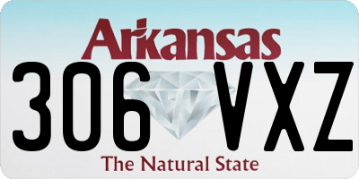 AR license plate 306VXZ