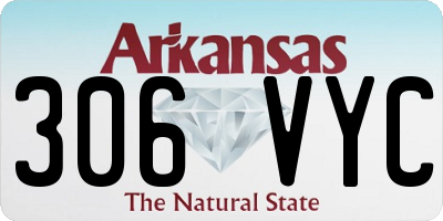 AR license plate 306VYC