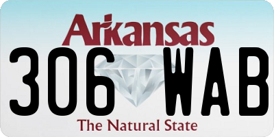 AR license plate 306WAB