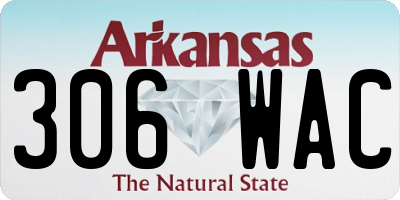 AR license plate 306WAC