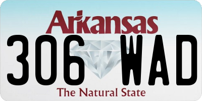 AR license plate 306WAD