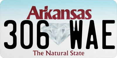 AR license plate 306WAE