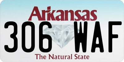 AR license plate 306WAF
