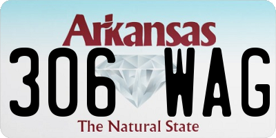AR license plate 306WAG