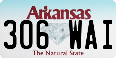 AR license plate 306WAI
