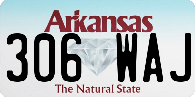 AR license plate 306WAJ