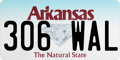 AR license plate 306WAL