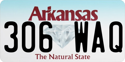 AR license plate 306WAQ