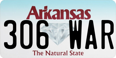 AR license plate 306WAR